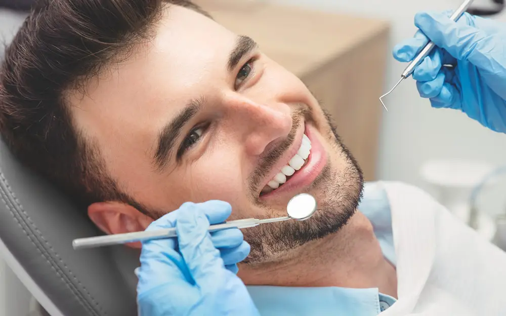 Cosmetic dentistry patient
