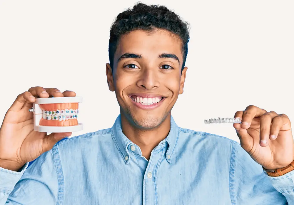 Fixed braces vs clear aligners